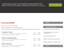 Tablet Screenshot of forum.netpme.fr